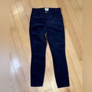 L’Agence Velvet Pants Women’s Size 25 Royal Blue Designer Going Out Party